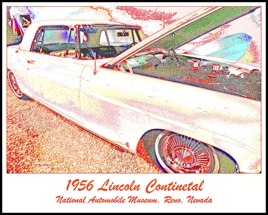 1956 Lincoln Continental, National Automobile Museum, Reno, Neva Photograph by A Macarthur Gurmankin