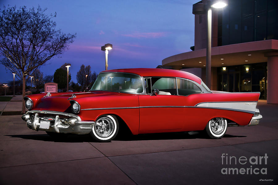1957 Chevrolet Bel Air Sixties Style Photograph by Dave Koontz