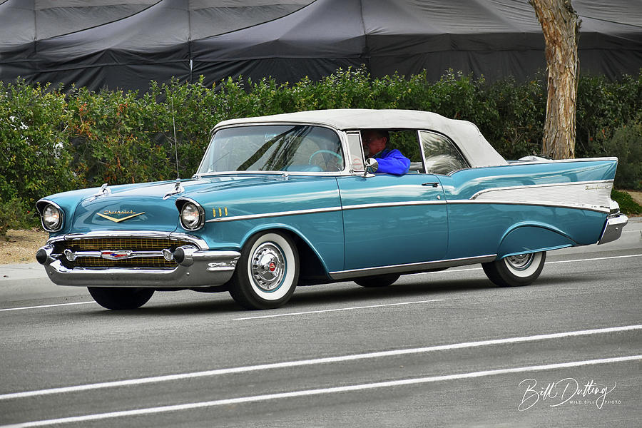 1957 Chevy Convertible Photograph by Bill Dutting