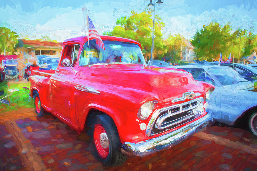 1957 Chevy Pick Up Truck 3100 Series 111 Photograph by Rich Franco