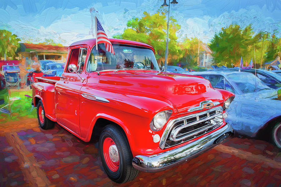 1957 Chevy Pick Up Truck 3100 Series 113 Photograph by Rich Franco