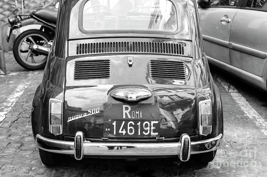 1957 Fiat Nuova 500 in Rome Photograph by John Rizzuto