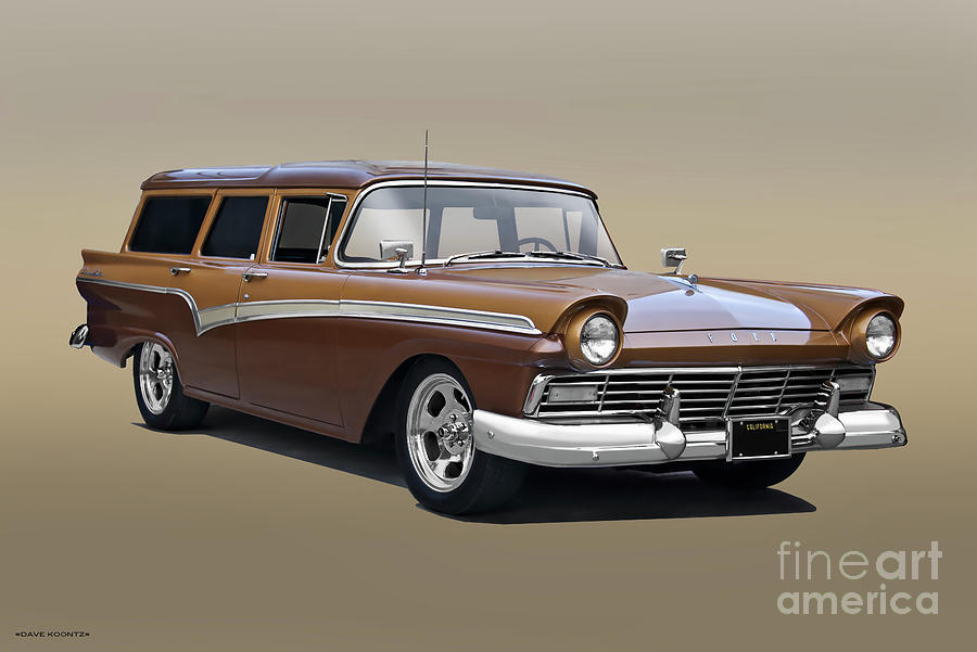 1957 Ford Country Squire Wagon Photograph by Dave Koontz - Fine Art America