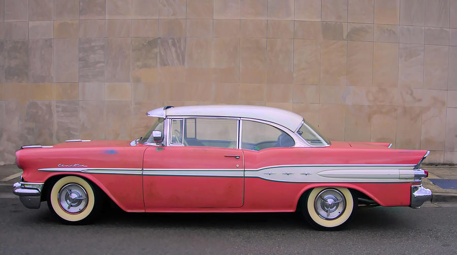 1957 Pontiac Chieftain Photograph by Cathy Anderson