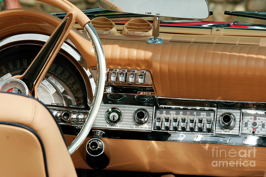 1958 Chrysler 300f Dashboard Photograph by Lucie Collins