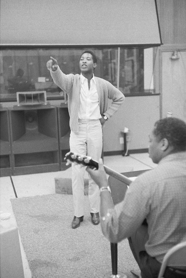 1958, Los Angeles, Sam Cooke With Cliff Photograph by Michael Ochs Archives