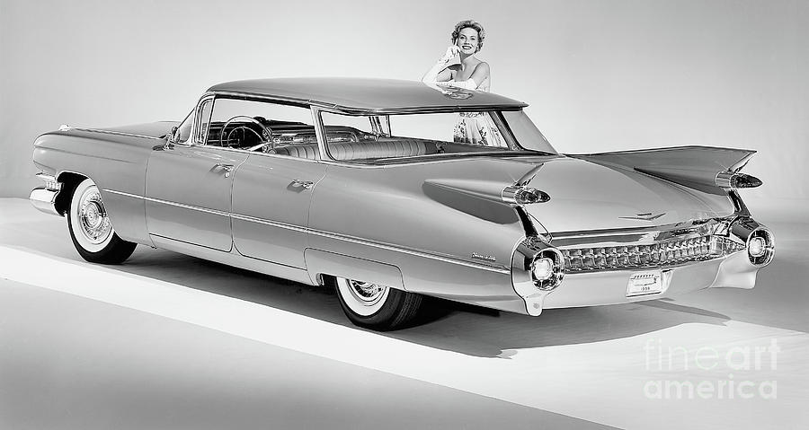 1959 Cadillac Sedan Deville Featuring by Bettmann