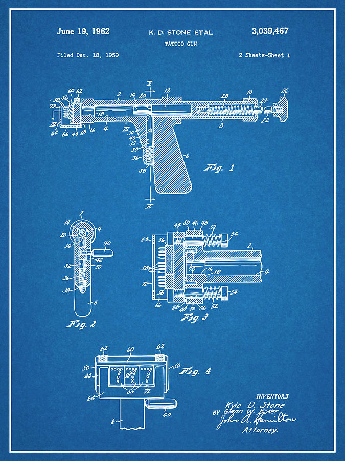 Amazon.com: Magic Posters Tattoo Machine 1891 Patent Print - Tattooist  Artist Studio Poster Giclee Art Wall Decor Vintage Blueprint Gift - Frame  Not Included : Handmade Products