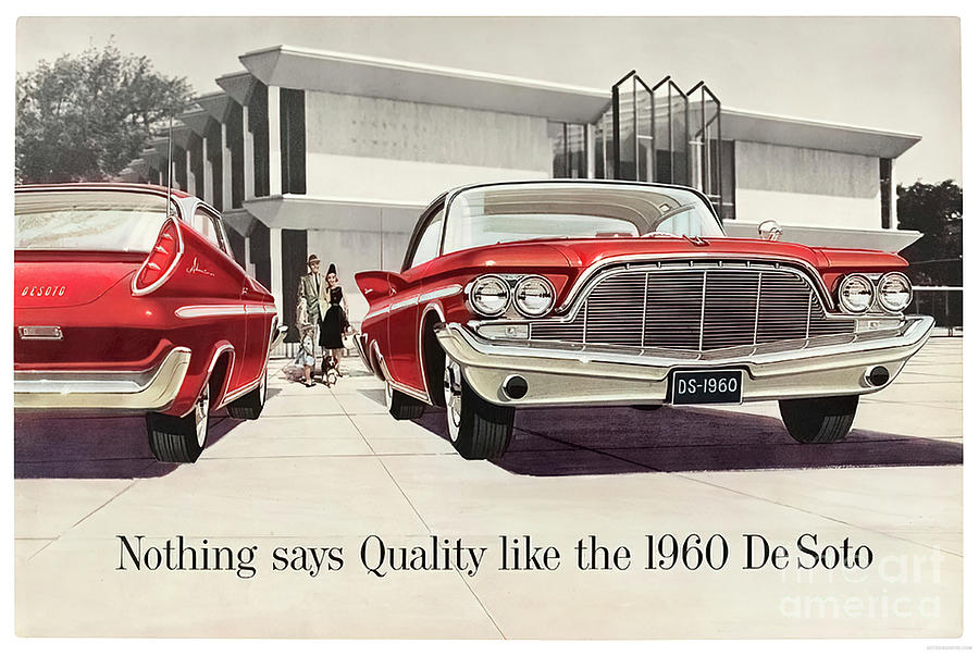 1960 Advertisement Desoto And Mcm Home Mixed Media by Retrographs