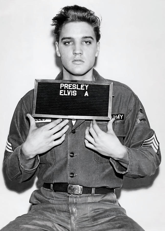 1960 Sergeant Elvis Presley Mugshot Photograph Photograph by Daniel ...