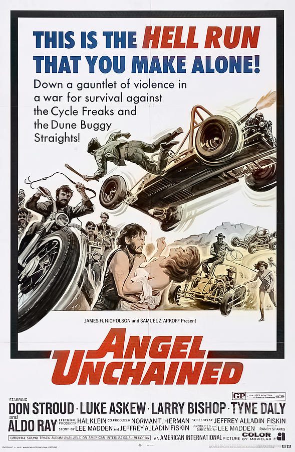 1960s Angel Unchained Movie Poster Mixed Media by Retrographs