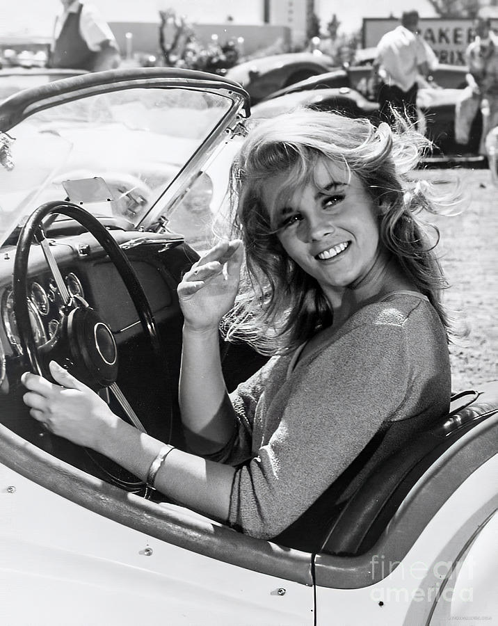 1960s Ann Margaret In Triumph Tr3 Roadster Photograph by Retrographs