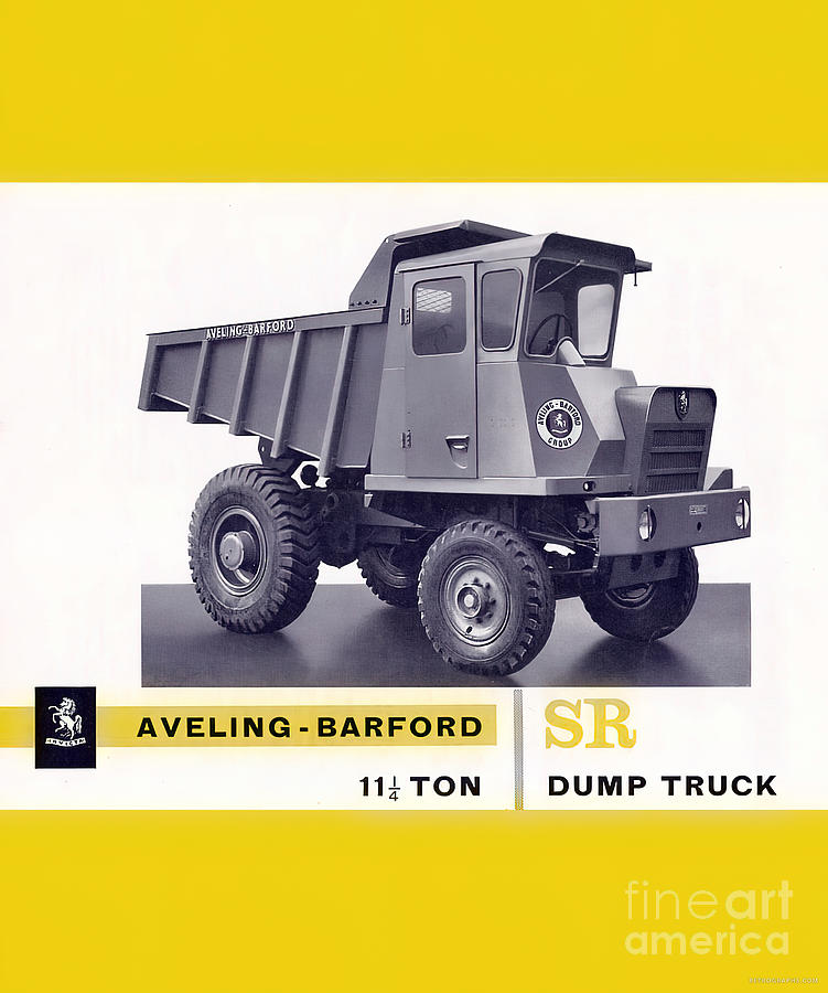 1960s Aveling Barford Dump Truck Advertisement Mixed Media by Retrographs
