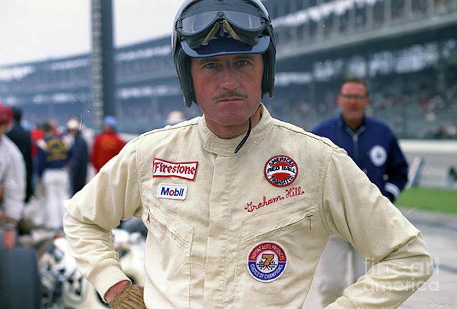 1960s Graham Hill In Race Paddock Photograph by Retrographs