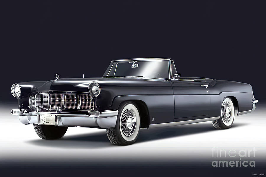 1960s Lincoln Mk IIi Convertible Photograph by Retrographs