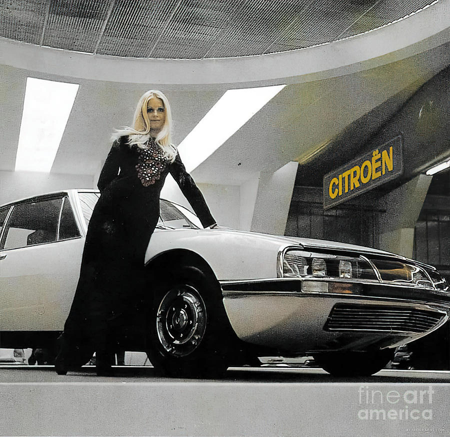 1960s Motor Show Display Citroen And Model Photograph by Retrographs