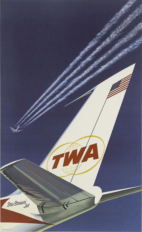 1960's TWA Travel Poster Photograph by CJ Anderson - Fine Art America