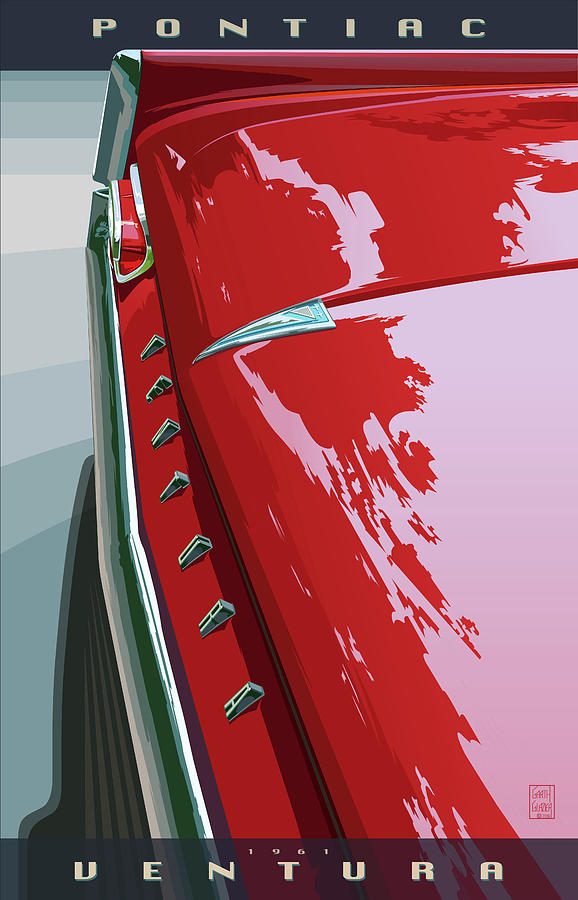 1961 Pontiac Ventura Poster Digital Art
