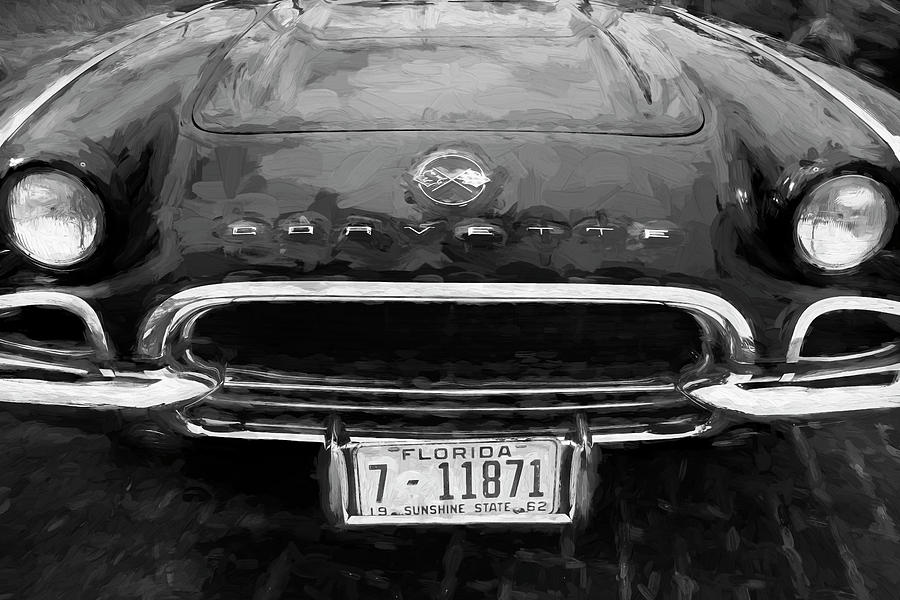 1962 Chevrolet Corvette BW 201 Photograph by Rich Franco