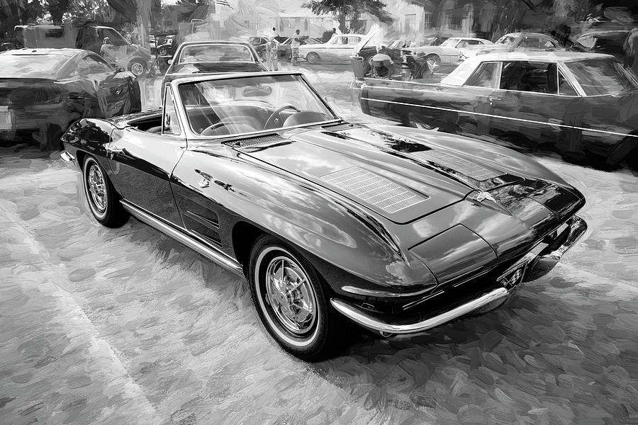 1963 Chevrolet Corvette Convertible A102 Photograph by Rich Franco