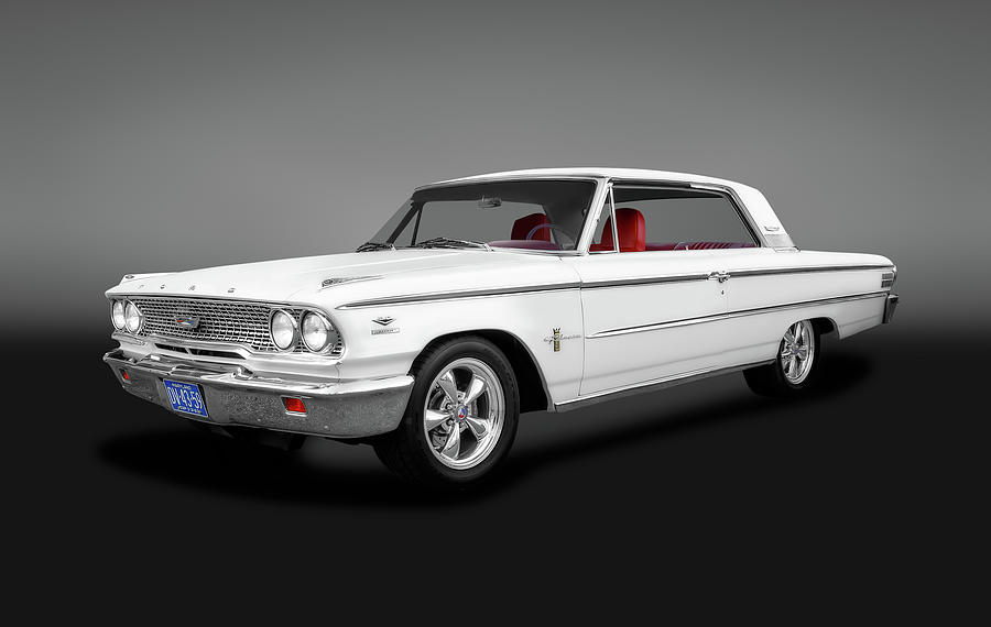 1963 Ford Galaxie 500 Hardtop  -  1963fordgalaxie500hardtopgray153119 Photograph by Frank J Benz