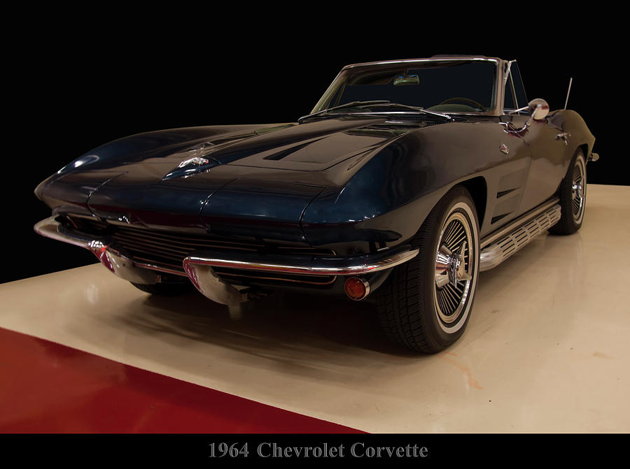 Corvette Photograph - 1964 Chevy Corvette convertible by Flees Photos