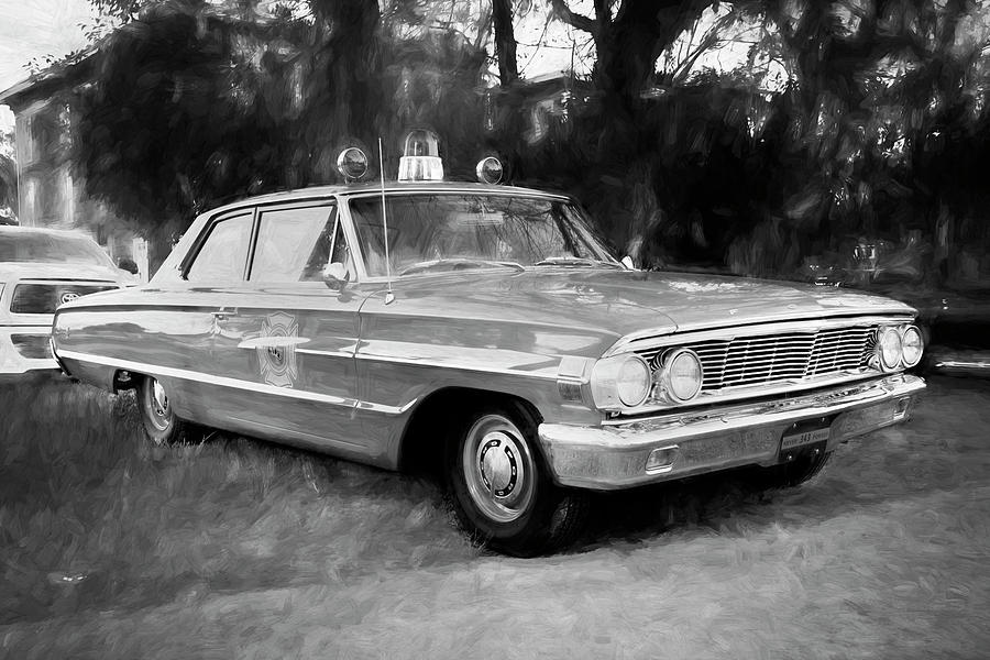 1964 Ford Custom Fire Chiefs Car x102  Photograph by Rich Franco