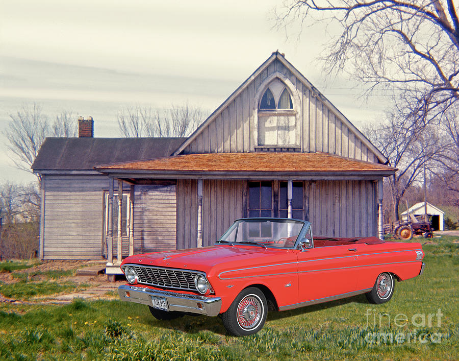 1964 Ford Falcon Convertible Photograph by Ron Long