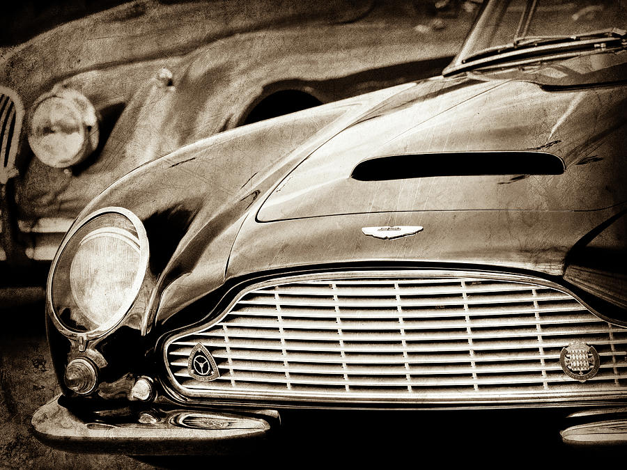 1965 Aston Martin DB6 Short Chassis Volante Grille-0970s2 Photograph by Jill Reger