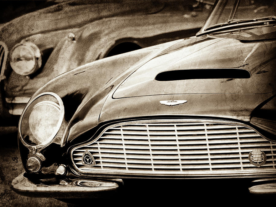 1965 Aston Martin DB6 Short Chassis Volante Grille-0970scl Photograph by Jill Reger