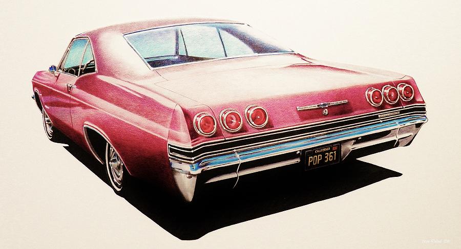 1965 Chevrolet Impala Super Sport Drawing by Brian Roland