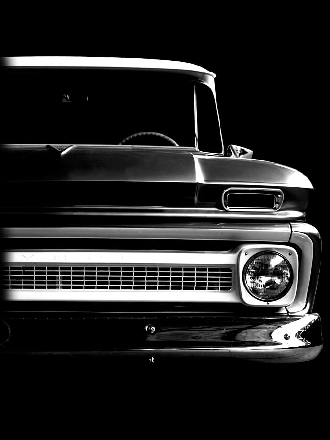 Vintage Photograph - 1965 Chevrolet Suburban Panel - Black Shirt by Hotte Hue