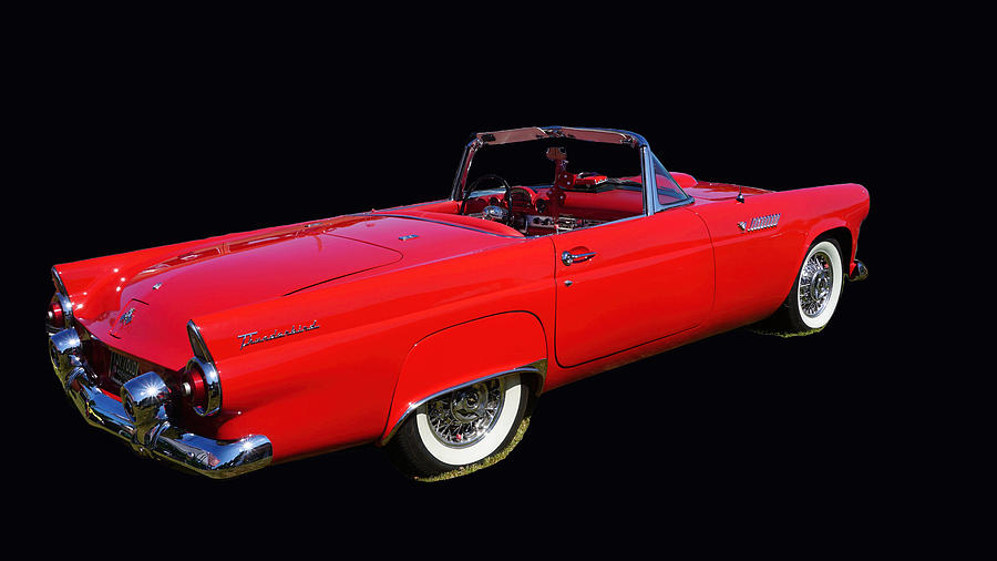 1965 Ford Thunderbird convertible Photograph by Cathy Anderson