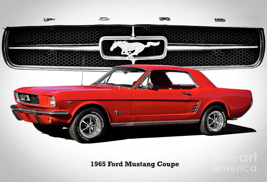 1965 Mustang 289 Coupe Photograph by Dave Koontz