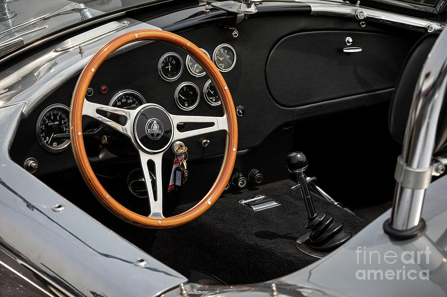 1965 SHelby Cobra CSX 8001 Steering and Dash Photograph by Dennis Hedberg