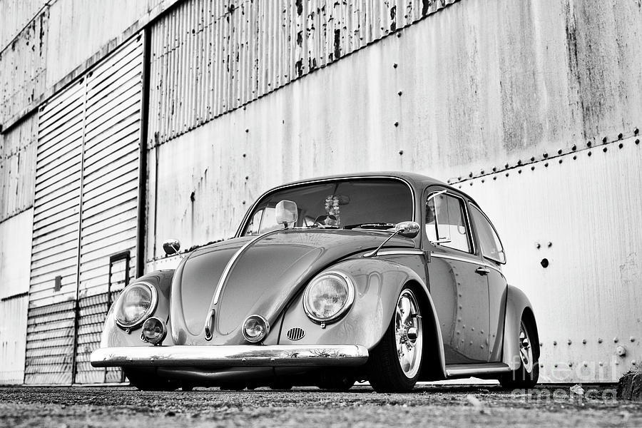 Car Photograph - 1966 Custom Beetle Monochrome by Tim Gainey