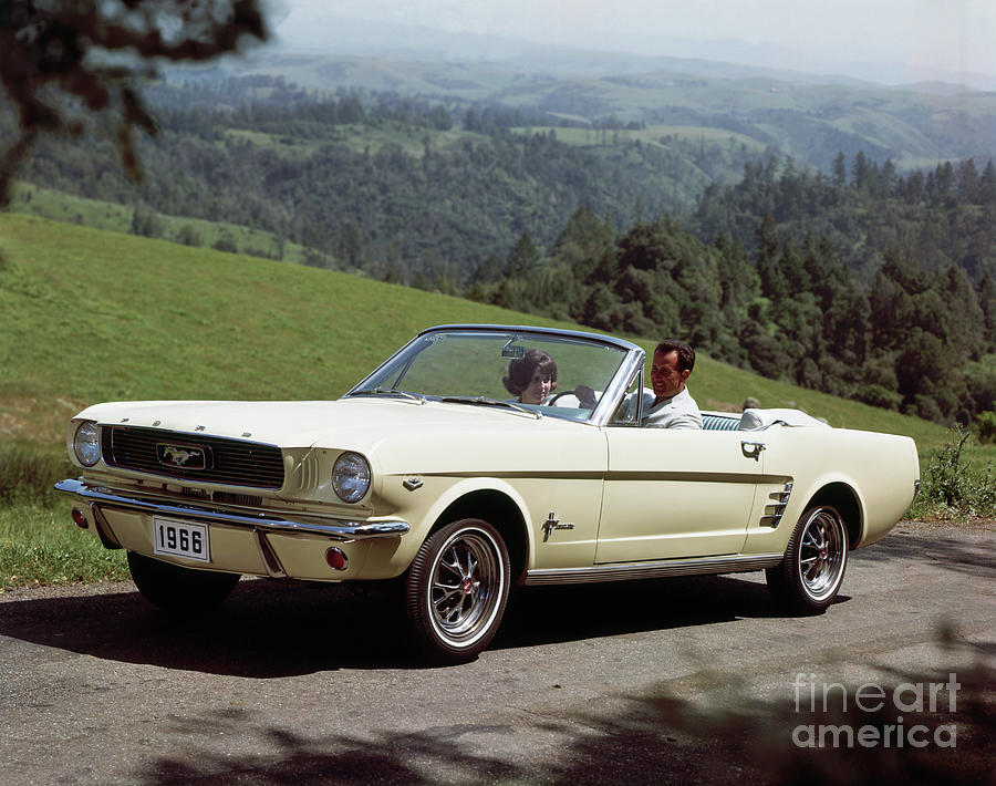 1966 Ford Mustang Convertible Photograph by Bettmann