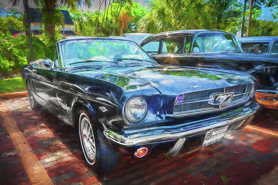 1966 Ford Mustang Convertible X111 Photograph by Rich Franco