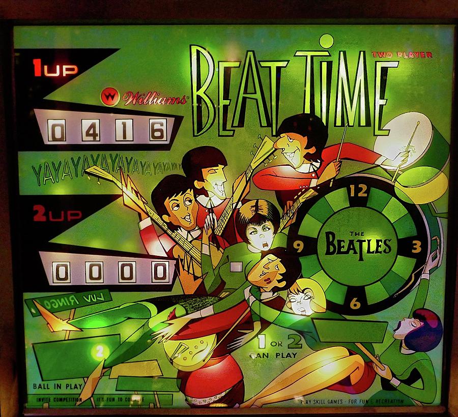 1967 Beat Time Pinball Photograph by Joan Reese