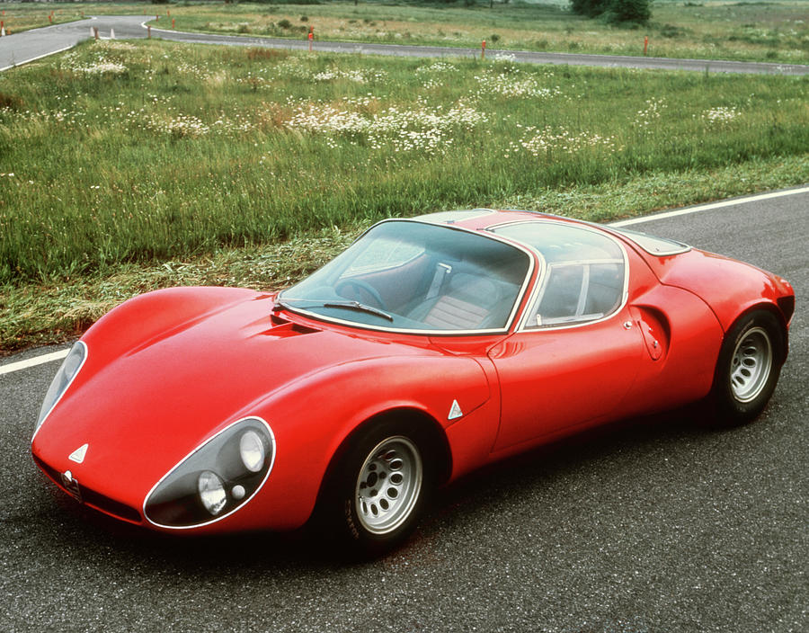 1968 Alfa Romeo Daytona Red Racing Painting by Vintage Images - Fine ...