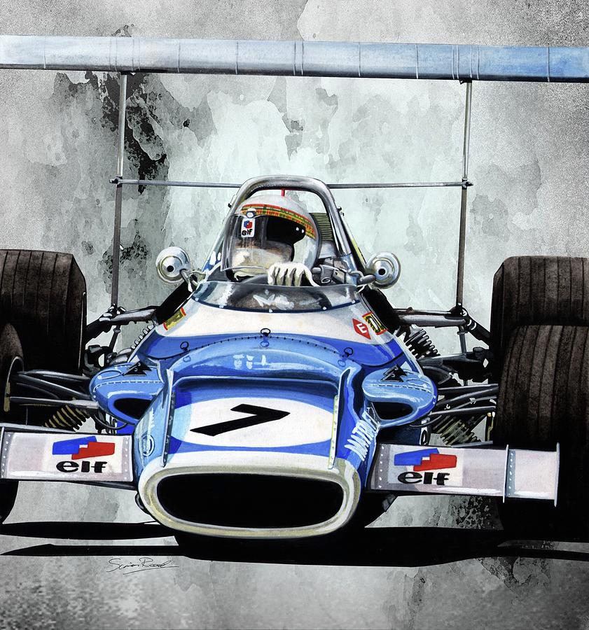 1969 Matra MS80 Painting by Simon Read