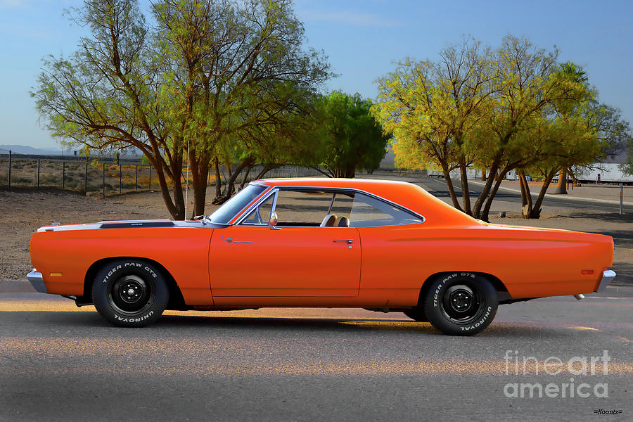 1969 Plymouth Roadrunner Profile Photograph by Dave Koontz