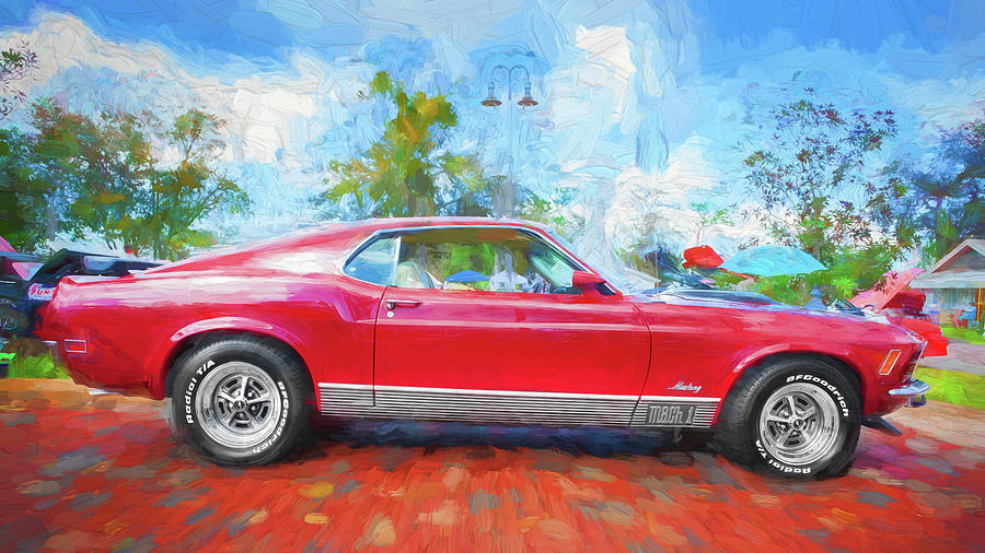 1970 Ford Mustang Mach 1 205  Photograph by Rich Franco