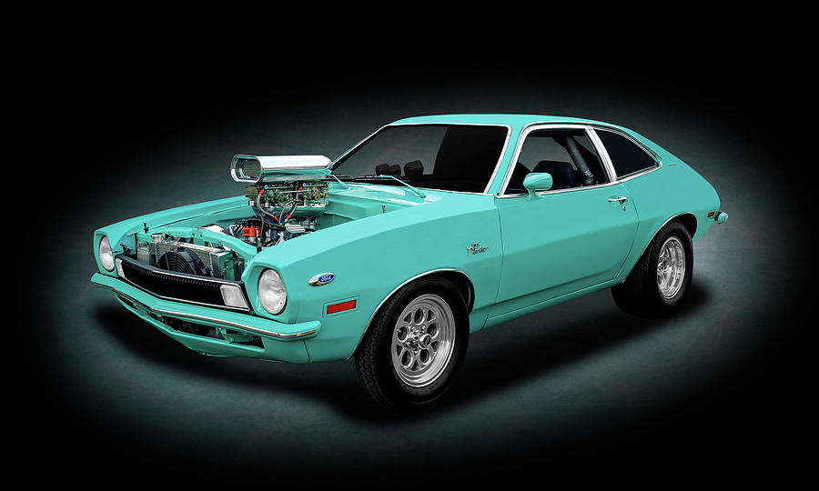 1970 Ford Pinto Supercharged 2 Door Coupe   -   1970blownfordpintospottext166971 Photograph by Frank J Benz