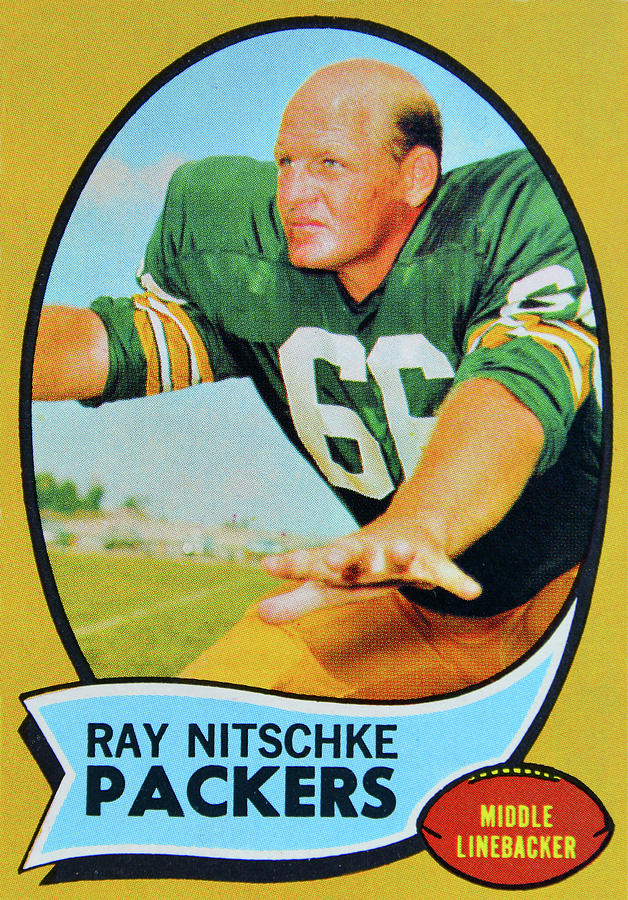 1970 Ray Nitschke Topps card Photograph by David Lee Thompson