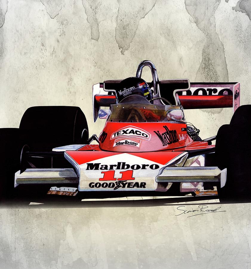 1976 McLaren M23 Painting by Simon Read