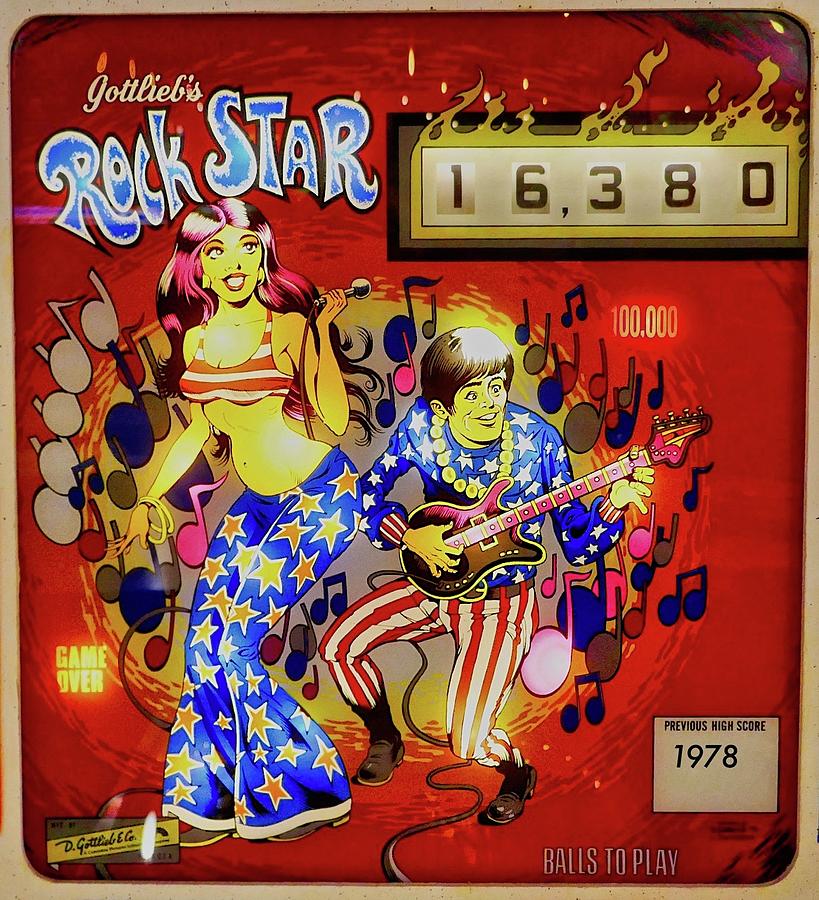 1978 Rock Star Pinball Photograph