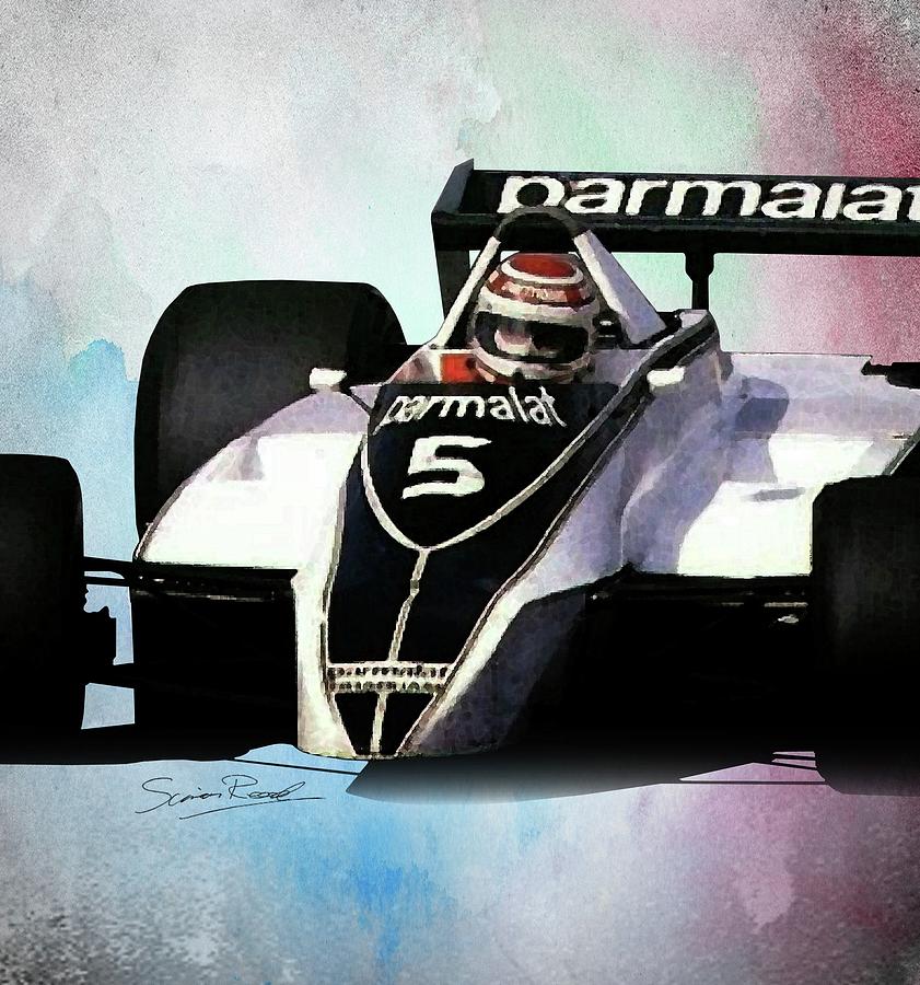 1980 Brabham BT49 Painting by Simon Read - Pixels