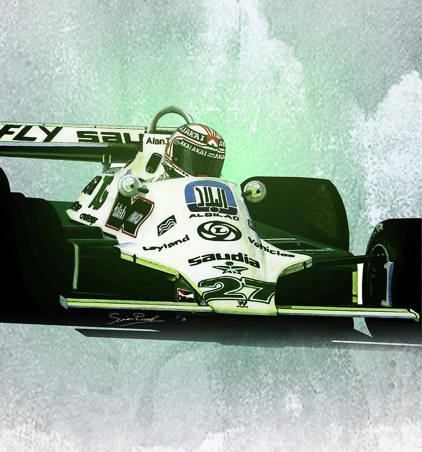 1980 Williams FW07B Painting by Simon Read