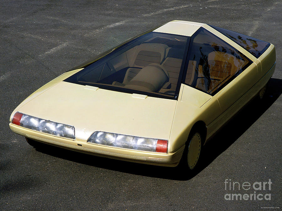 1980s Concept Vehicle With Center Steering Photograph by Retrographs